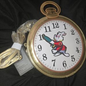 Gold and White Cosplay White Rabbit Clock Alice In Wonderland